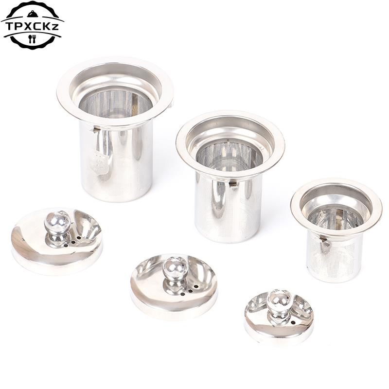 Tea Strainer Mesh - 1 adet S/M/L kullanımlık paslanmaz çelik