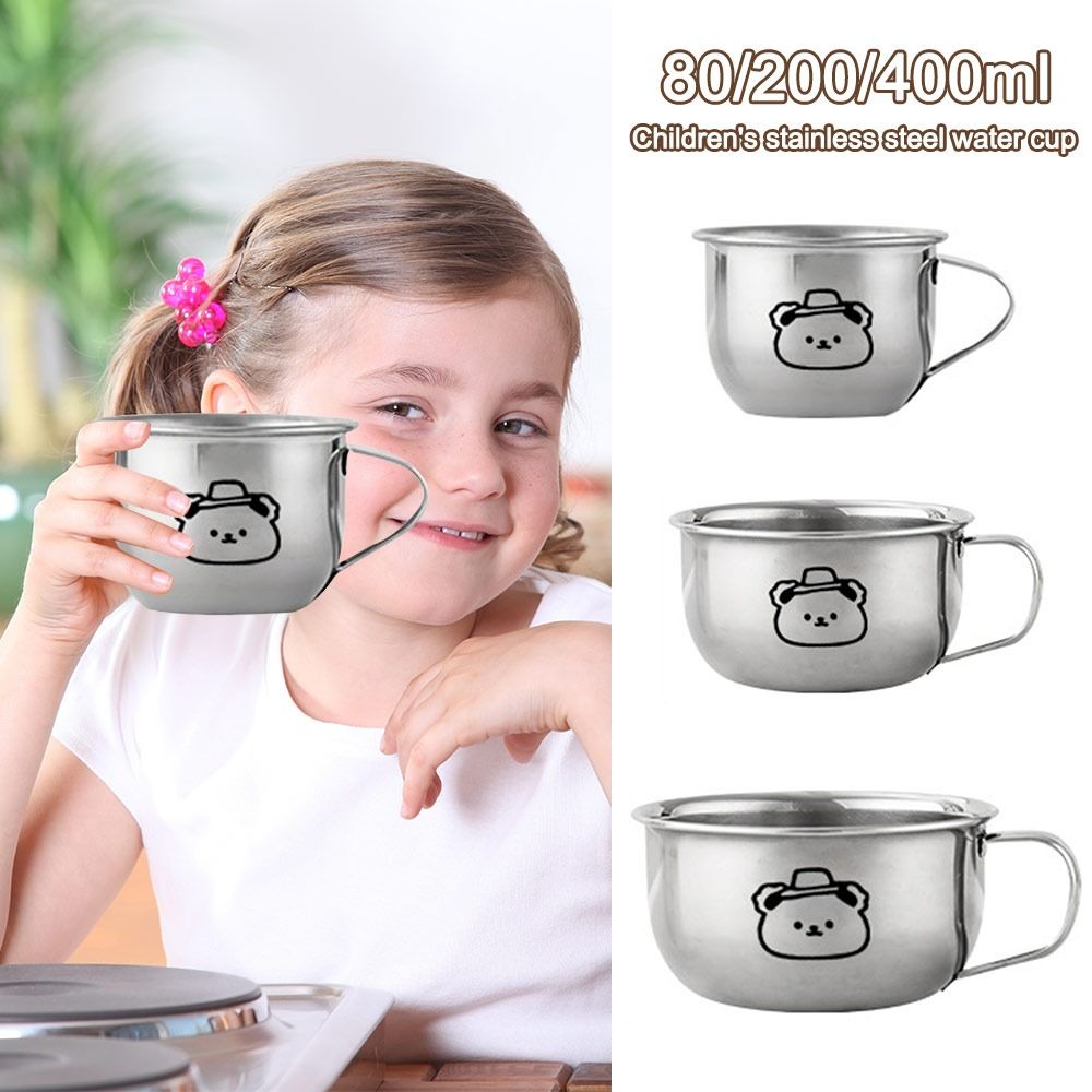 Water Tea And Coffee - 80/200/400ML Çocuk Su Bardağı Ayı Tasarımlı