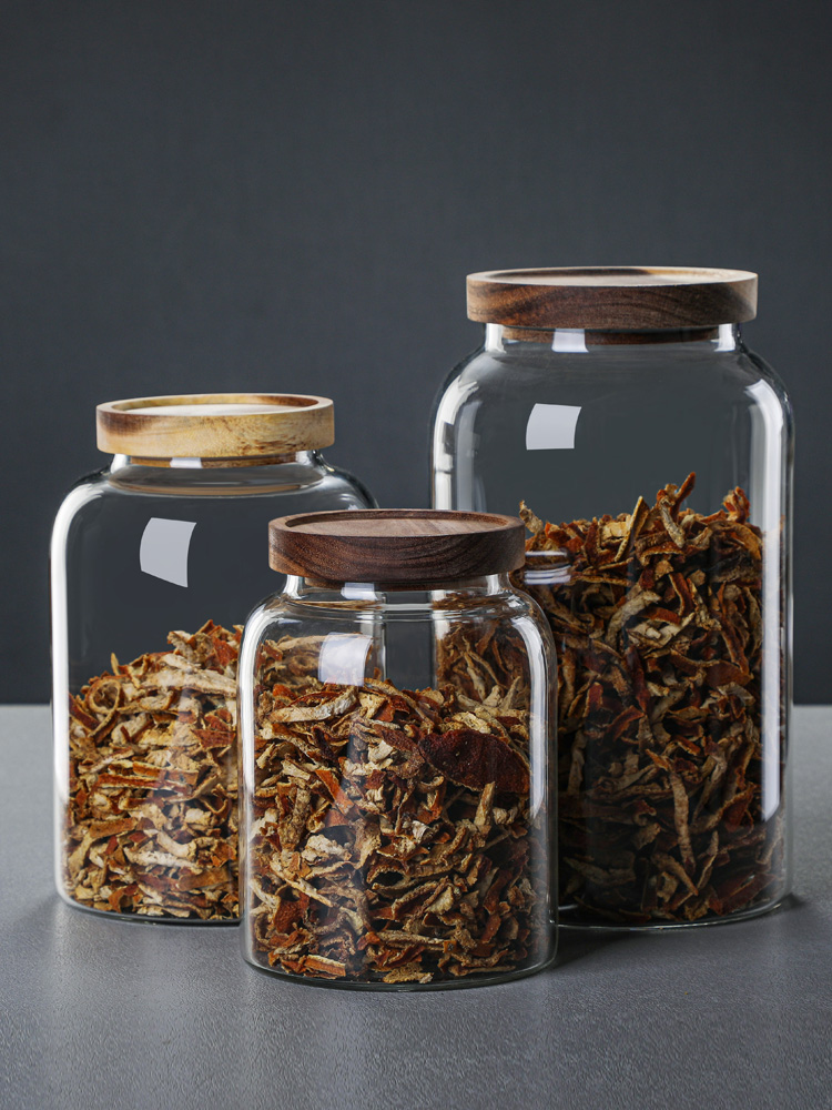 Coffee Tea Canister Set - Kapaklı Cam Saklama Kavanozu Büyük Mühürlü