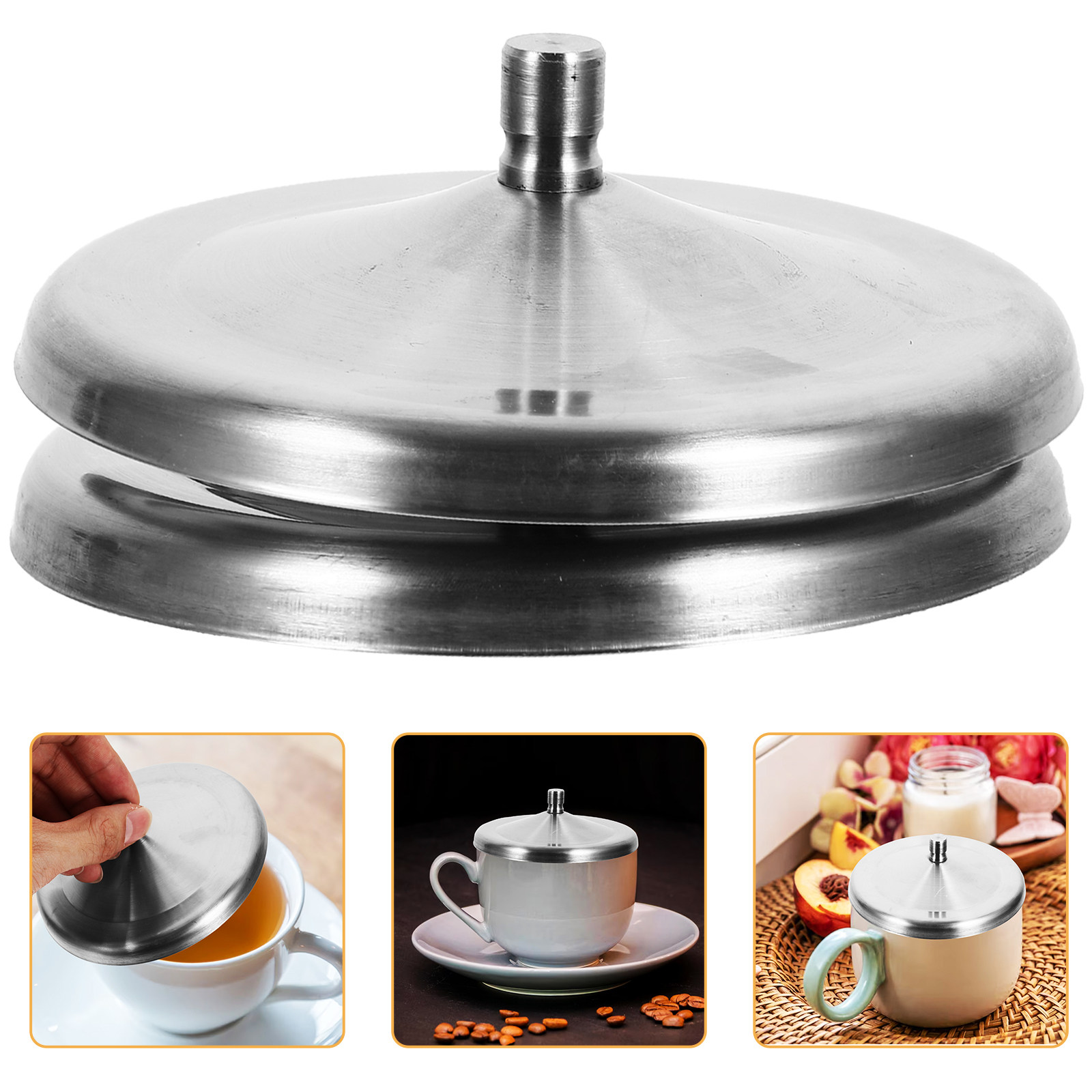 Coffee Tea Replacement - 2 Adet 10 cm Paslanmaz Çelik