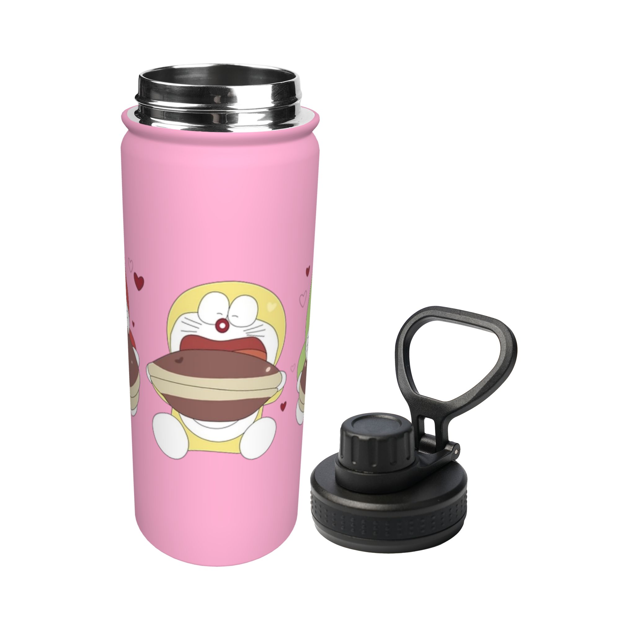 Double Wall Mug - Çizgi Film Temalı Doraemon 18OZ Spor