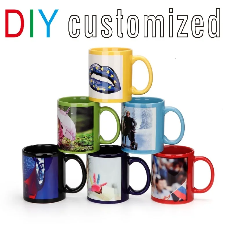 Coffee Tea Picture - Siyah fincan DIY Logo seramik kupa,