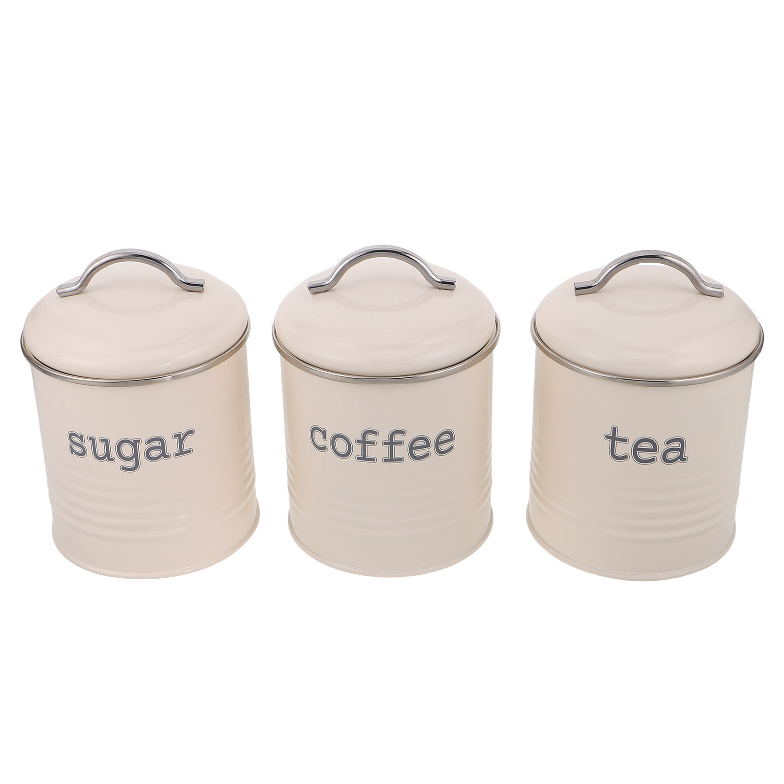 Coffee Tea Uses - 3 adet mühürlü kahve çekirdeği konteyner