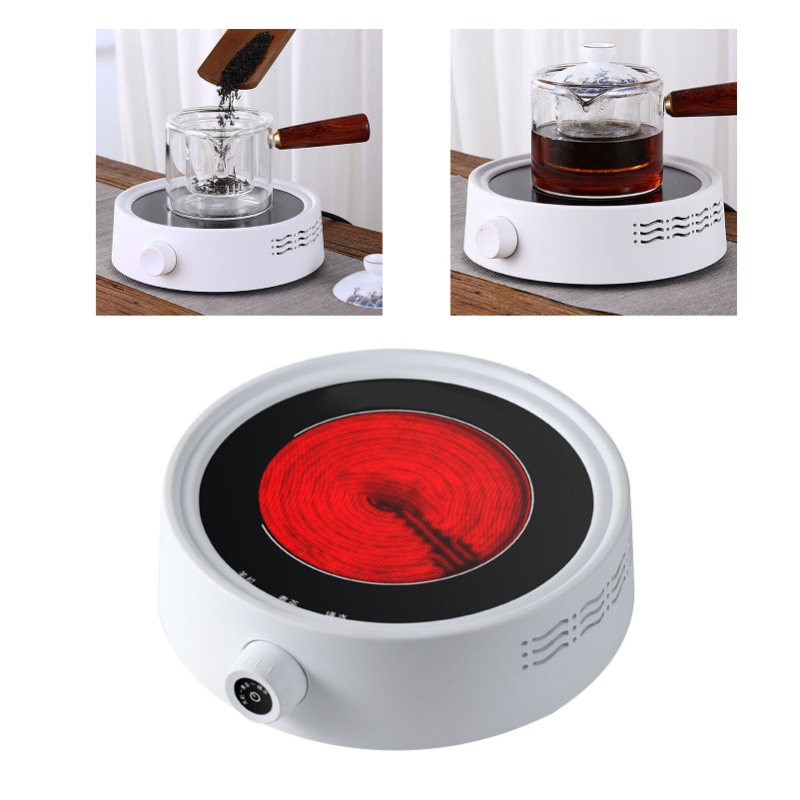 Coffee Tea Hot - Seramik Elektrikli Çay Ocağı Beyaz Verimli