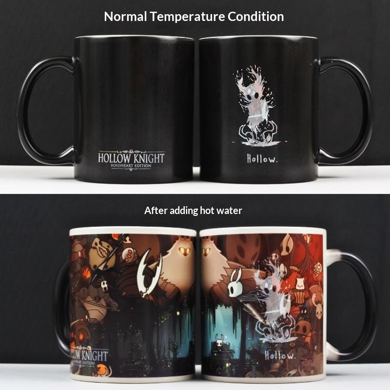 Double Wall Mug - Hollow Knight Isıya Duyarlı Renk Değiştiren