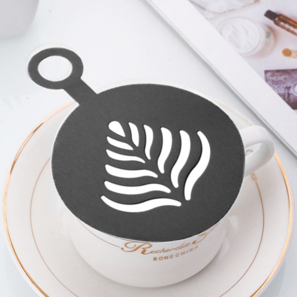 4 adet Paslanmaz Çelik Latte K - Coffee Stencil Art incelemesi ve fiyatı