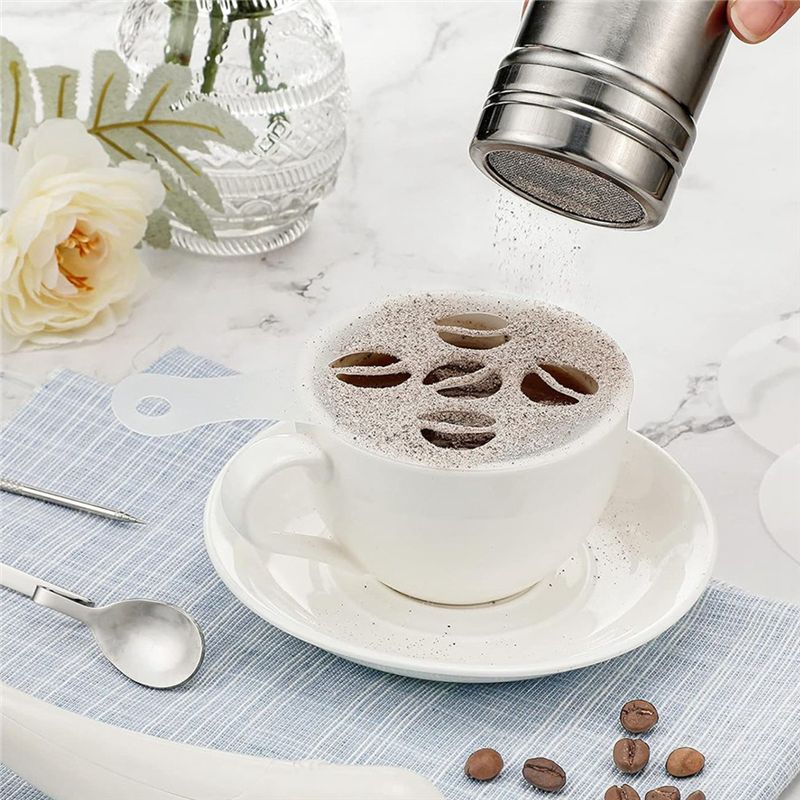 22 Parça Yeniden Kullanılabili - Coffee Stencil Art incelemesi ve fiyatı