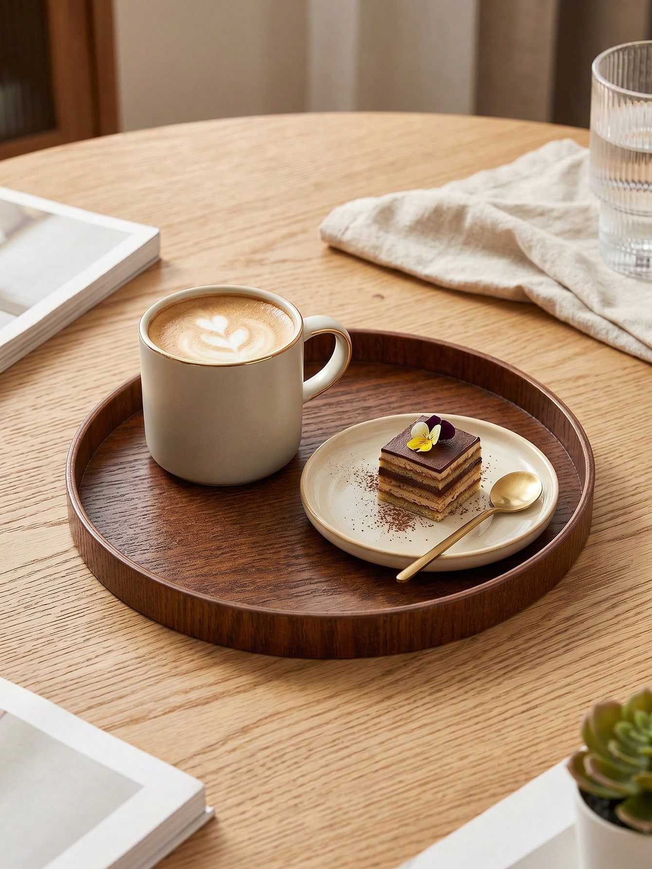 1 adet/3 adet Doğal Ahşap Serv - Coffee Tea Uses incelemesi ve fiyatı