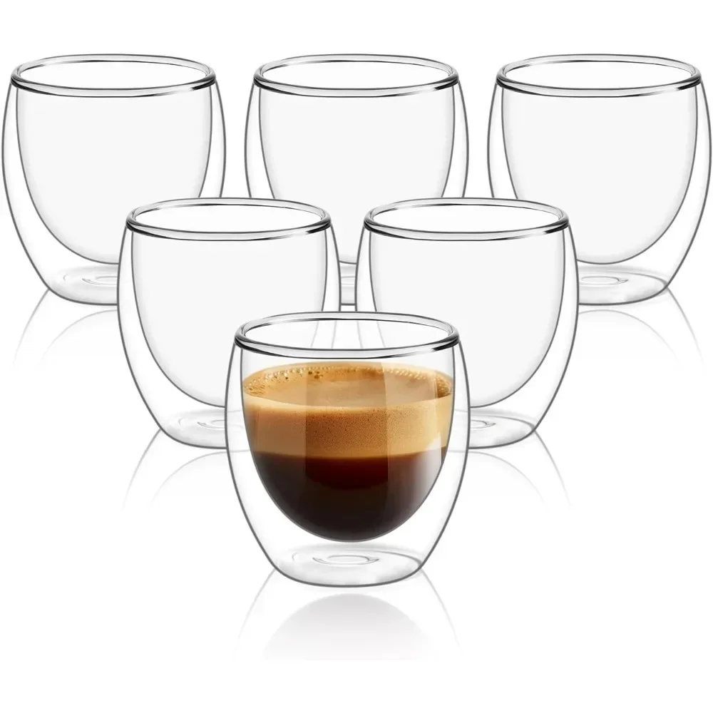 6 adet Temizle Çift Duvar Cam  - Double Wall Mug incelemesi ve fiyatı