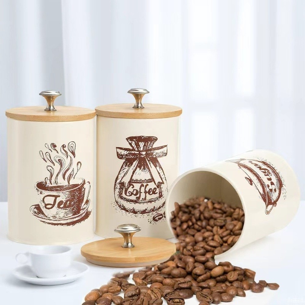 3 adet Metal Kahve Kutusu Seti - Coffee Tea Canister Set incelemesi ve fiyatı