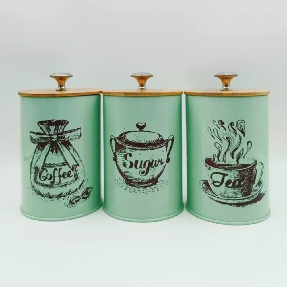 3 adet Metal Kahve Kutusu Seti - Coffee Tea Canister Set incelemesi ve fiyatı