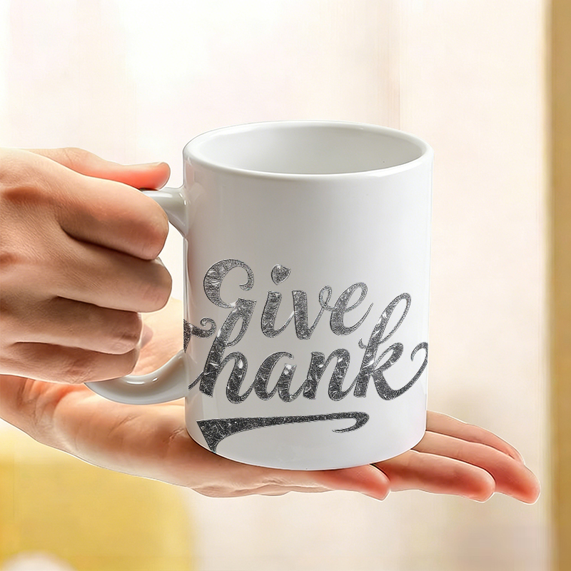 Gümüş Folyo Yazılı 'Teşekkür E - Coffee Tea Font incelemesi ve fiyatı