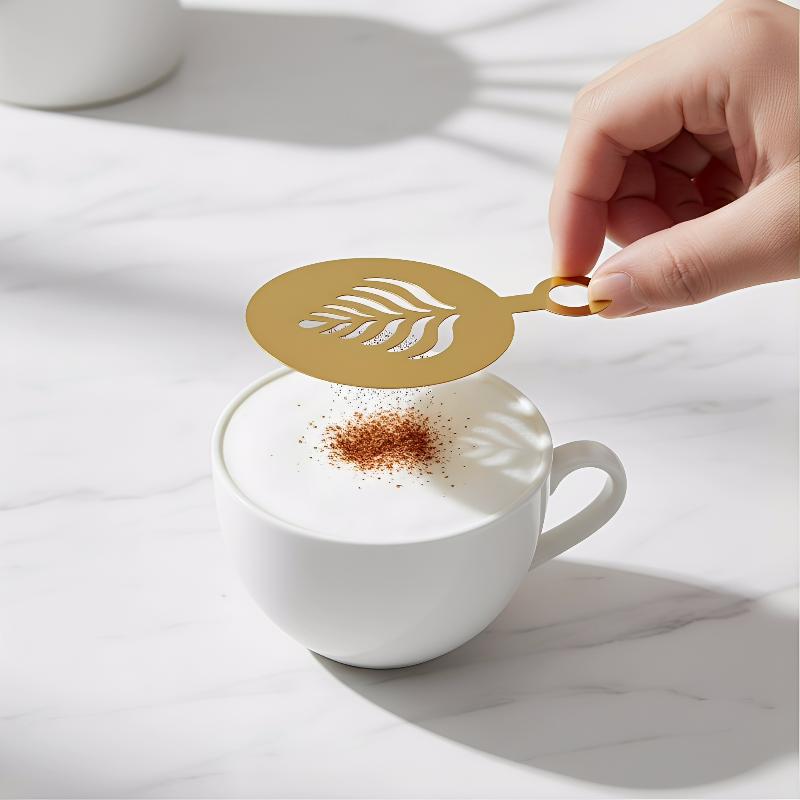4 Adet Paslanmaz Çelik Kahve Ş - Coffee Stencil Art incelemesi ve fiyatı