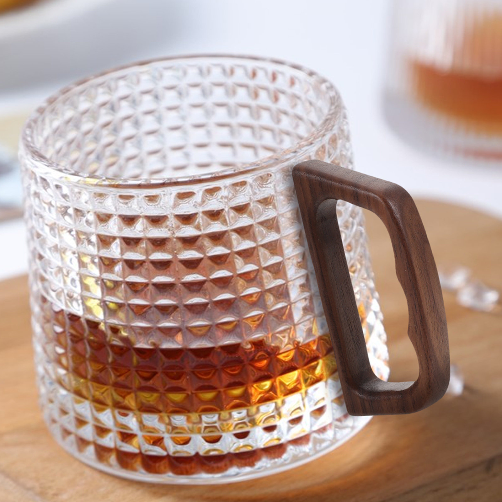 Cam, Ahşap Saplı, Siyah Ceviz  - Coffee Tea Replacement incelemesi ve fiyatı