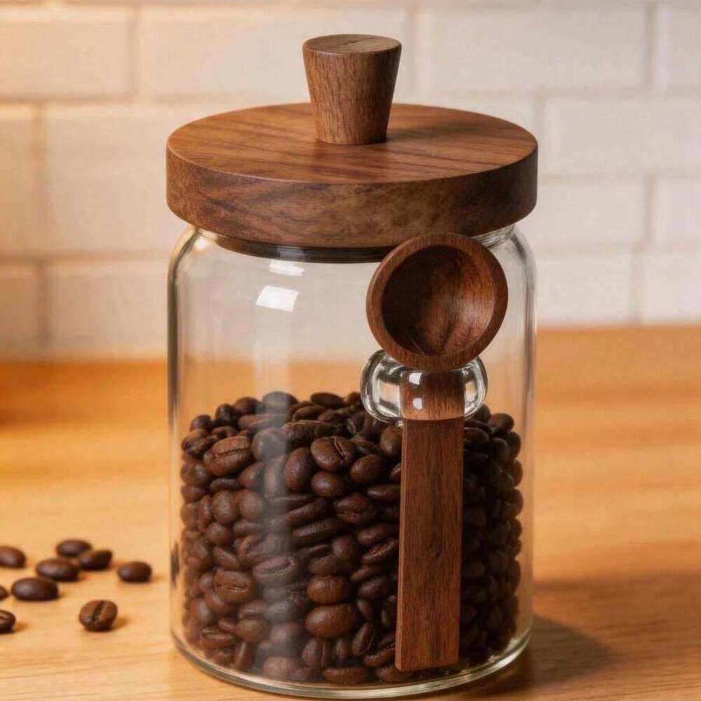 3 Parçalı Set Şeffaf Cam Kavan - Coffee Tea Canister Set incelemesi ve fiyatı
