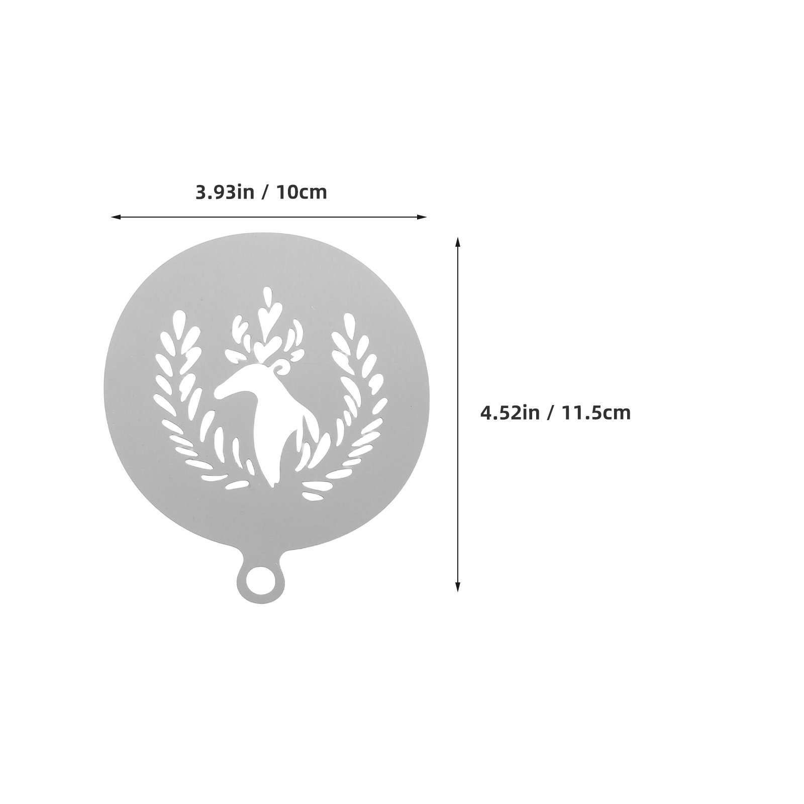 4 adet Premium Paslanmaz Çelik - Coffee Stencil Art incelemesi ve fiyatı