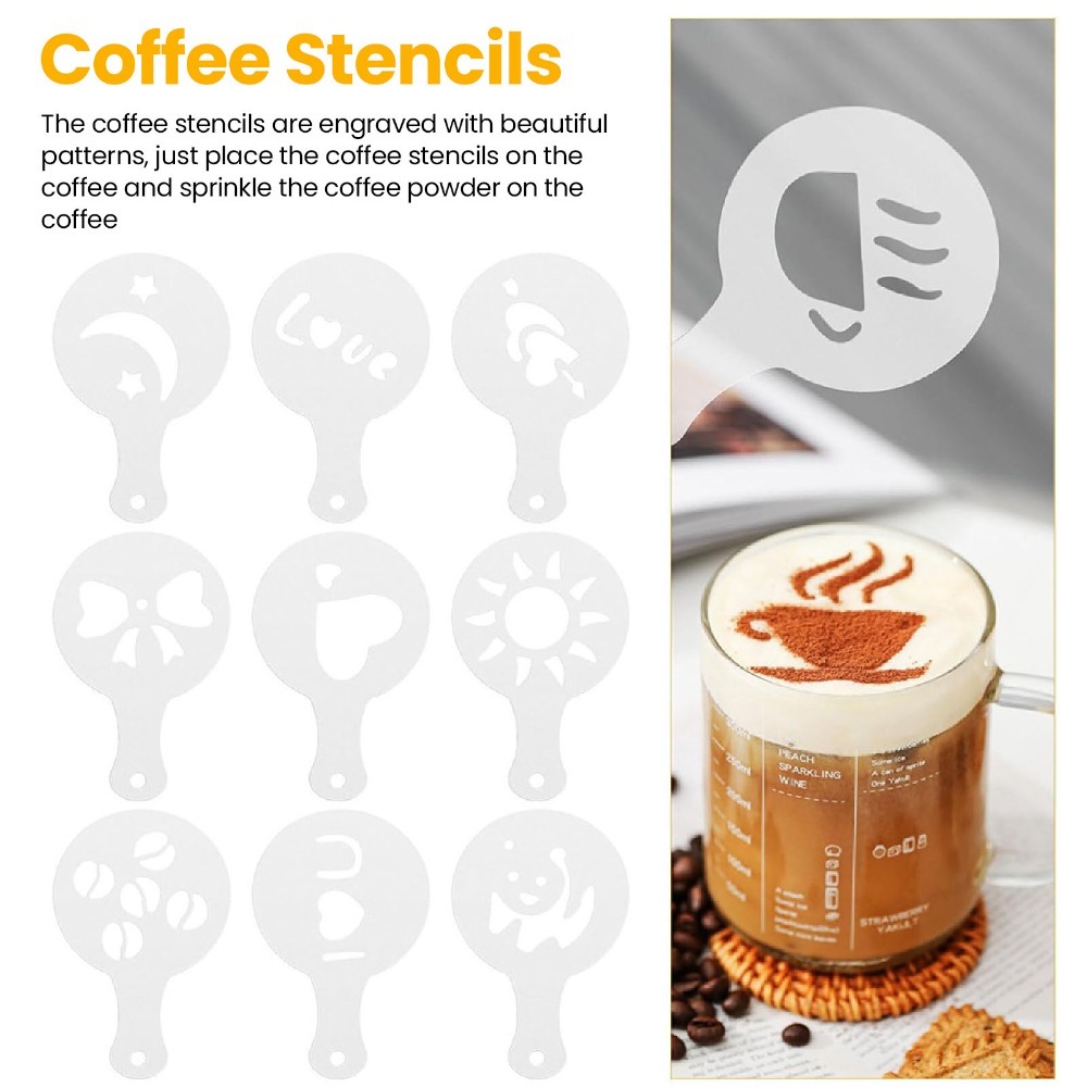 Paslanmaz Çelik Latte Art Kale - Coffee Stencil Art incelemesi ve fiyatı
