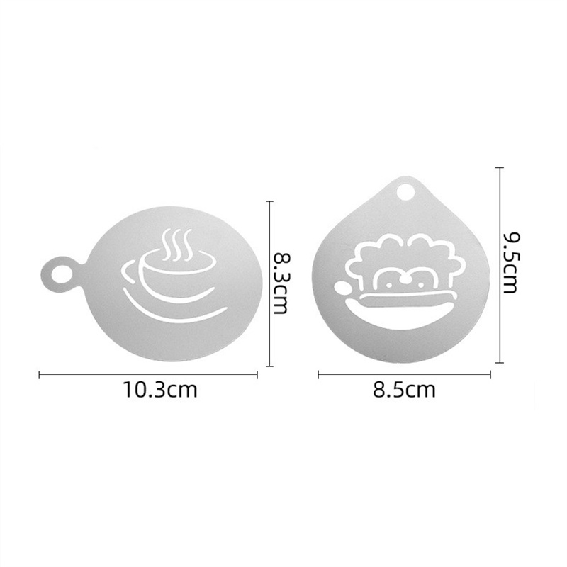 12 adet Paslanmaz Çelik Cafe K - Coffee Stencil Art incelemesi ve fiyatı