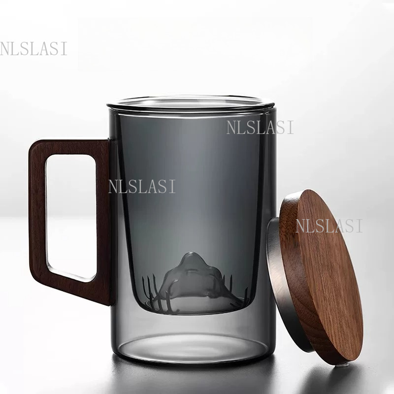Füme Gri Çift Cidarlı Cam Çay  - Double Wall Mug incelemesi ve fiyatı