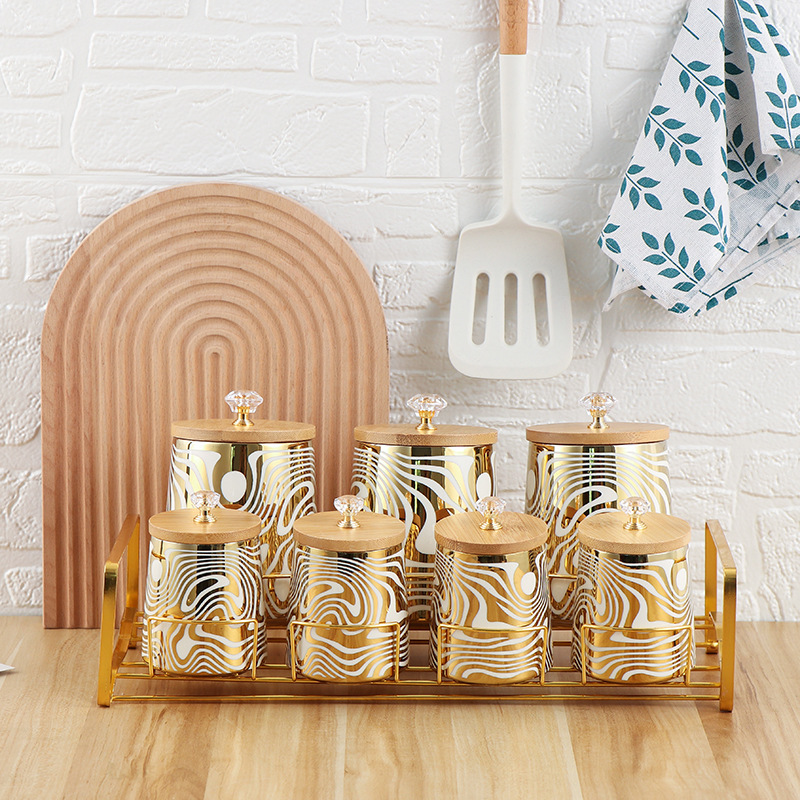 7'li Renk Sırlı Seramik Mutfak - Coffee Tea Canister Set incelemesi ve fiyatı